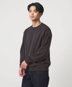 green label relaxing/コットン シルク ミックス インレイ クルーネック ニット/ニット / セーター