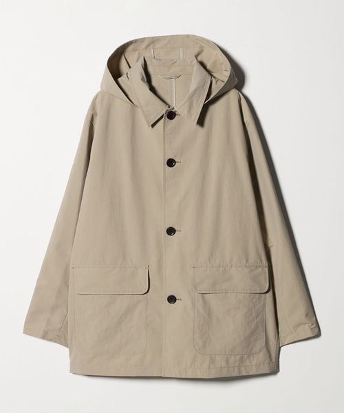 green label relaxing/DICROS ミドル フード ステンカラー コート ―撥水―/ステンカラーコート