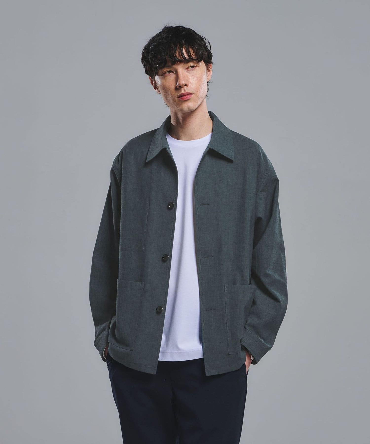 テック カルゼ カバーオール ジャケット ―ストレッチ―