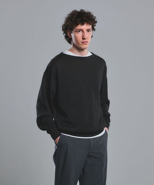 green label relaxing/FINE BASIC ラミー ボートネック ニット/ニット / セーター