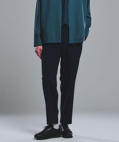 green label relaxing/DICROS ポリエステル ツイル 1プリーツ W2 ユーティリティパンツ ―ストレッチ・撥水―/イージーパンツ