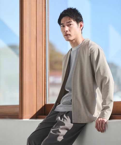 green label relaxing/CARREMAN イージー カーディガン/カーディガン / ボレロ