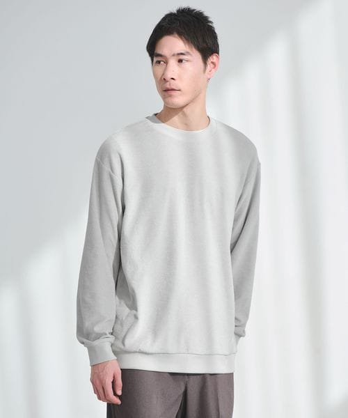 green label relaxing/メランジ パイル クルーネック カットソー/Tシャツ / カットソー