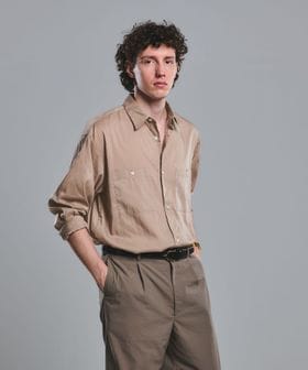 green label relaxing/レーヨンナイロン ワッシャー ダブルパッチポケット レギュラーカラー シャツ/シャツ / ブラウス