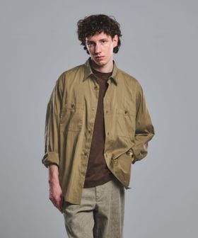 green label relaxing/レーヨンナイロン ワッシャー ダブルパッチポケット レギュラーカラー シャツ/シャツ / ブラウス