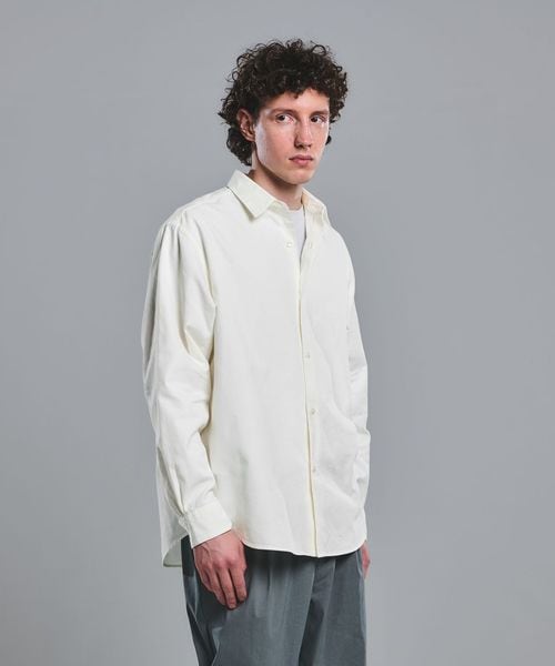green label relaxing/FINE BASIC スビン オックスフォード ジャストルーズ シャツ/シャツ / ブラウス