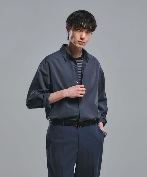 green label relaxing/FINE BASIC スビン オックスフォード ジャストルーズ シャツ/シャツ / ブラウス