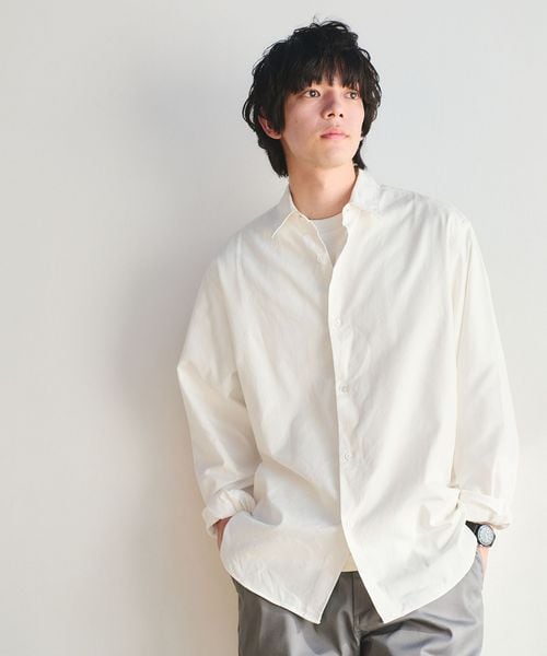 green label relaxing/FINE BASIC スビン オックスフォード ジャストルーズ シャツ/シャツ / ブラウス