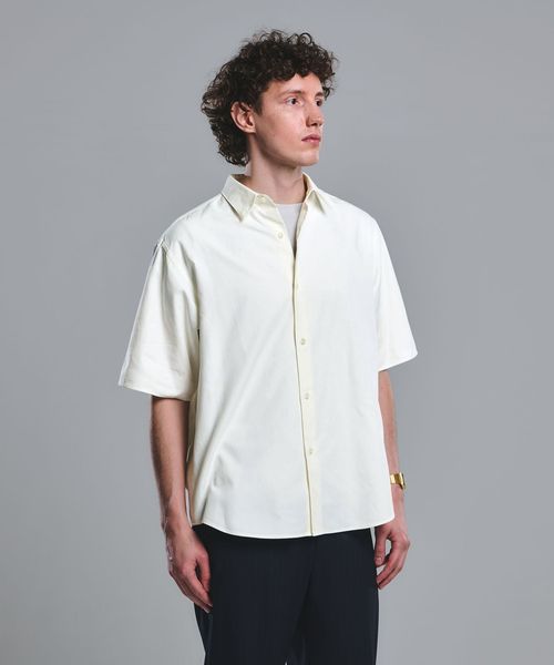 green label relaxing/FINE BASIC スビン オックスフォード ジャストルーズ 半袖 シャツ/シャツ / ブラウス