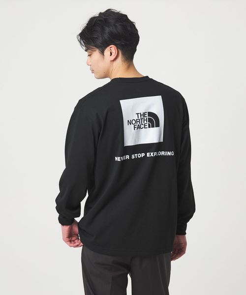 green label relaxing/＜THE NORTH FACE＞バック スクエアロゴ ロングスリーブ 長袖 Tシャツ/Tシャツ / カットソー