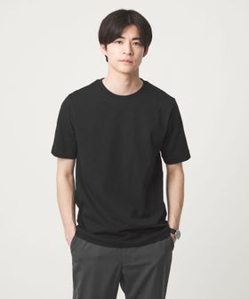 green label relaxing/LONG FIBER COTTON クリア クルーネック 半袖 Tシャツ/Tシャツ / カットソー