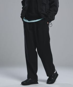 green label relaxing/リネンミックス W4 ワイド イージーパンツ ―ストレッチ―/イージーパンツ