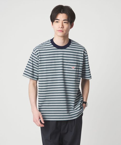 DANTON/＜DANTON＞ロゴ ポケット ボーダー 半袖 Tシャツ/Tシャツ / カットソー