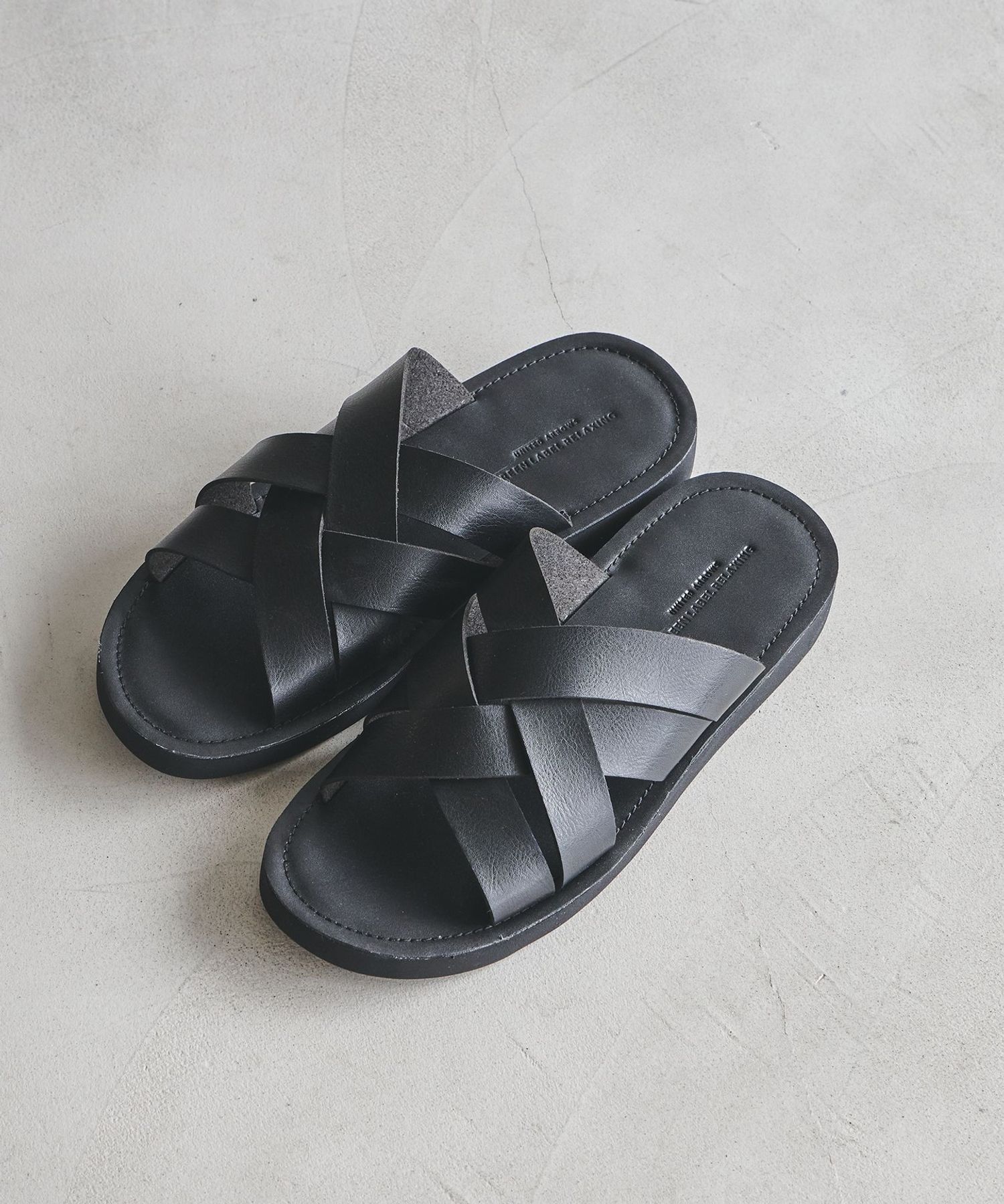 U*N様 定価6万　GUNTAS Genuine Leather Crossbo blackmeans - 945-78TP06-5 / レザーパンツ (スリム) GOLD ZIP | HAZE