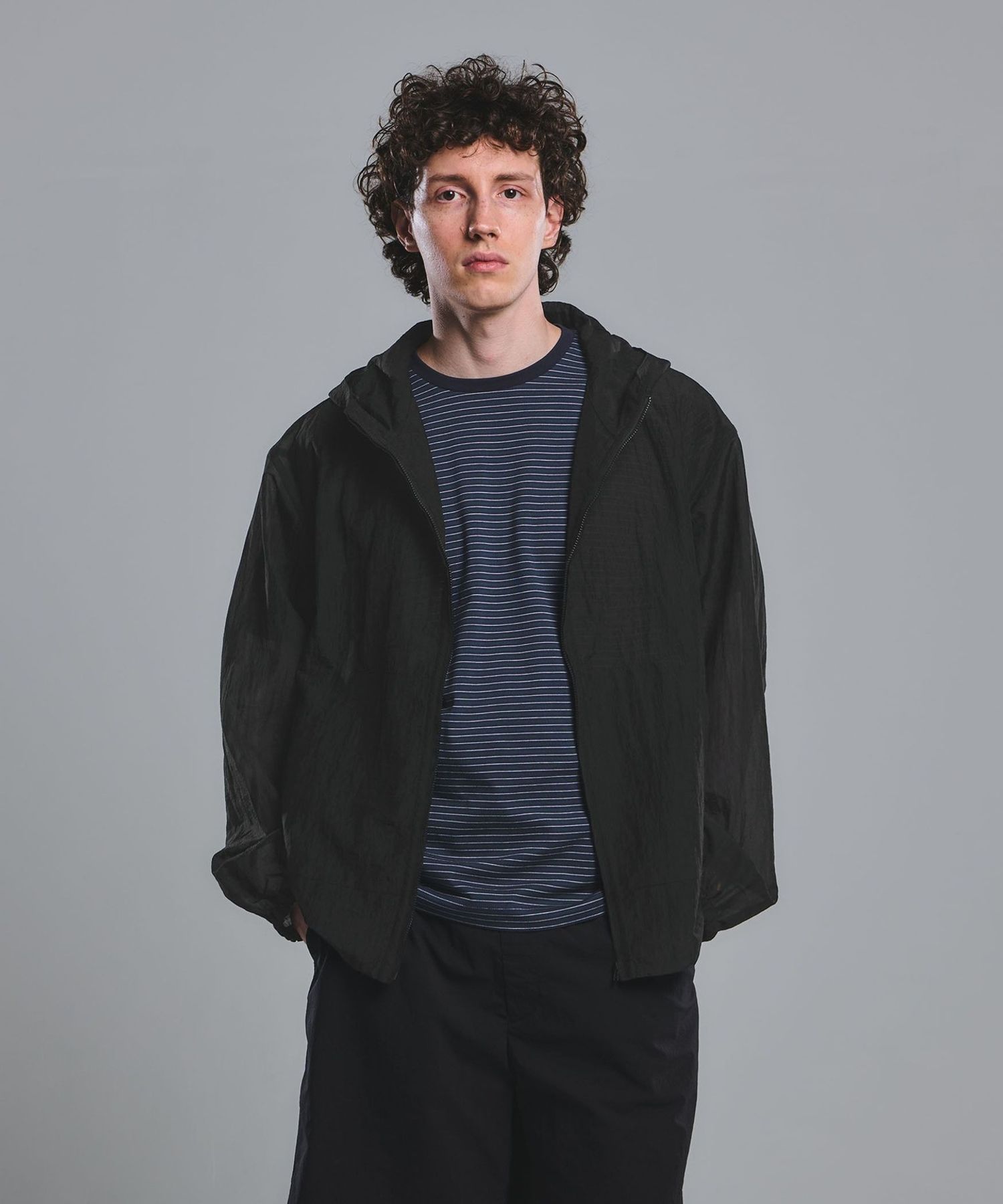 シアー リップ ジップ パーカー