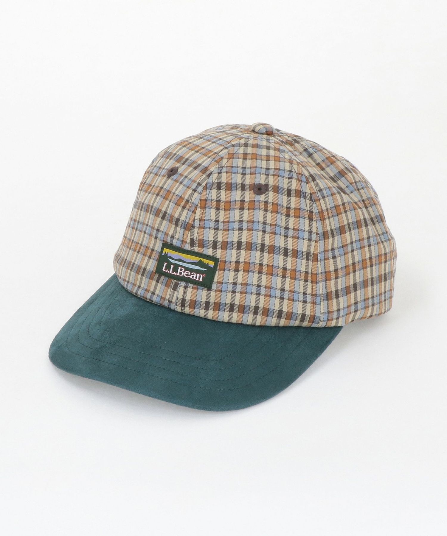 L.L.Bean＞プレイド 2トーン キャップ