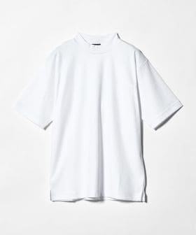 green label relaxing/オーガニックコットン ポンチ モックネック Tシャツ ―接触冷感―/Tシャツ / カットソー