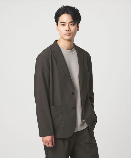 green label relaxing/ワープ ニット リラックス ジャケット ―ストレッチ・吸水速乾―/セットアップ ジャケット