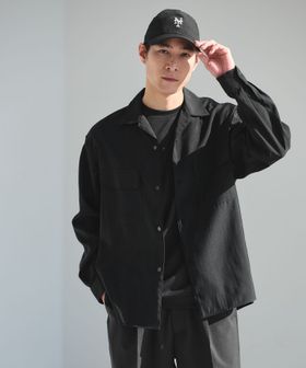 green label relaxing/ナイロン ツイル オープンカラー シャツ ブルゾン ―撥水―/シャツ / ブラウス