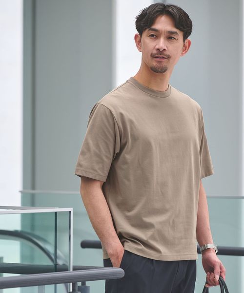 green label relaxing/【WEB限定】JUST fit デイリー ワイド Tシャツ ―吸水速乾・抗菌―/Tシャツ / カットソー