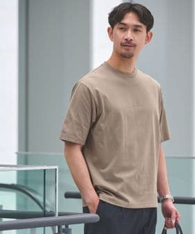 green label relaxing/【WEB限定】JUST fit デイリー ワイド Tシャツ ―吸水速乾・抗菌―/Tシャツ / カットソー