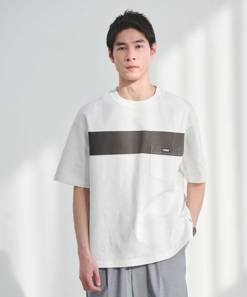 CHUMS/【別注】＜CHUMS＞GLR ライン ポケット 半袖 Tシャツ/Tシャツ / カットソー