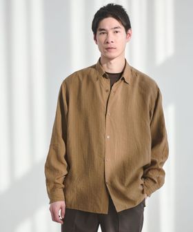 green label relaxing/フィブリル ストライプ柄 長袖 ボックス シャツ/シャツ / ブラウス