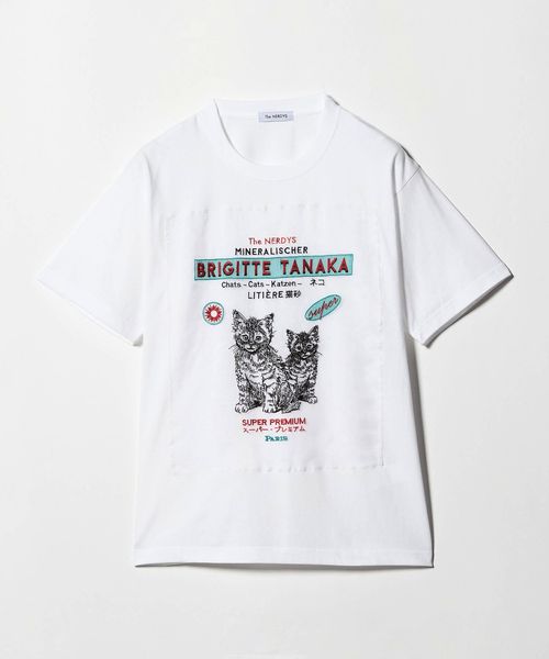 THE NERDYS/＜THE NERDYS＞BRIGITTE TANAKA CAT Tシャツ/Tシャツ / カットソー