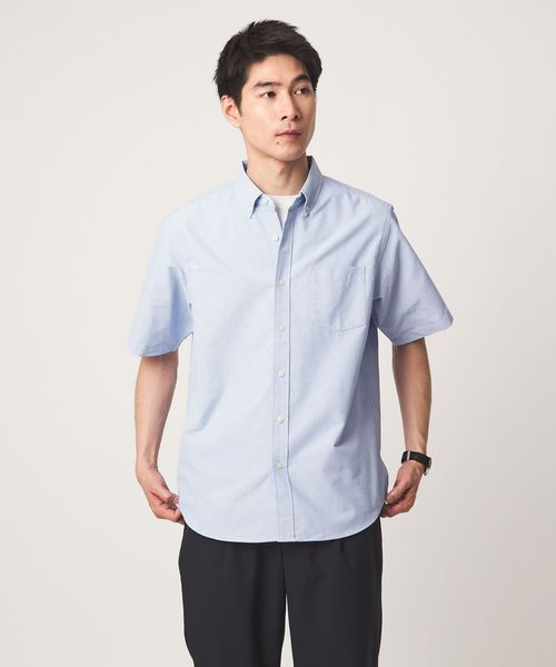 green label relaxing/【WEB限定】JUST fit オックスフォード ボタンダウン 半袖 シャツ/シャツ / ブラウス