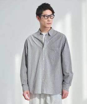 green label relaxing/ナイロン コットン チェック ジャストルーズ 長袖 シャツ/シャツ / ブラウス