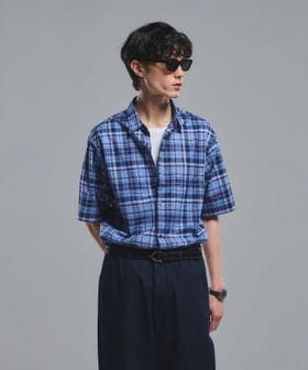 green label relaxing/トーマスメイソン ジャストルーズ チェック柄 半袖 シャツ/シャツ / ブラウス