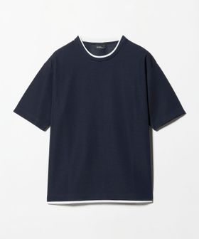 green label relaxing/【WEB限定】JUST fit フェイクレイヤード Tシャツ カットソー ―吸水速乾・抗菌―/Tシャツ / カットソー