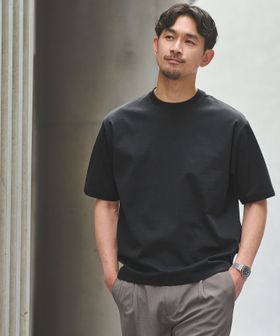 green label relaxing/【WEB限定】JUST fit ポンチ 半袖 Tシャツ カットソー ―汗染み防止―/Tシャツ / カットソー