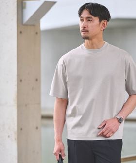 green label relaxing/【WEB限定】JUST fit ポンチ 半袖 Tシャツ カットソー ―汗染み防止―/Tシャツ / カットソー