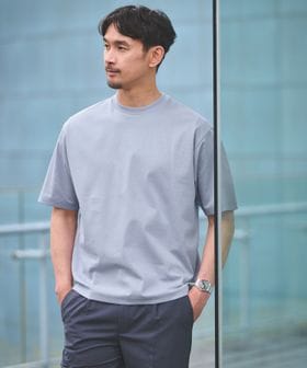 green label relaxing/【WEB限定】JUST fit ポンチ 半袖 Tシャツ カットソー ―汗染み防止―/Tシャツ / カットソー