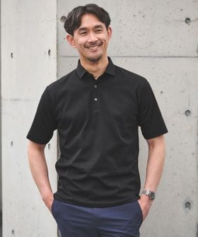 green label relaxing/【WEB限定】JUST fit デイリー ドライ カッタウェイ 半袖 ポロシャツ ―吸水速乾・抗菌―/ポロシャツ