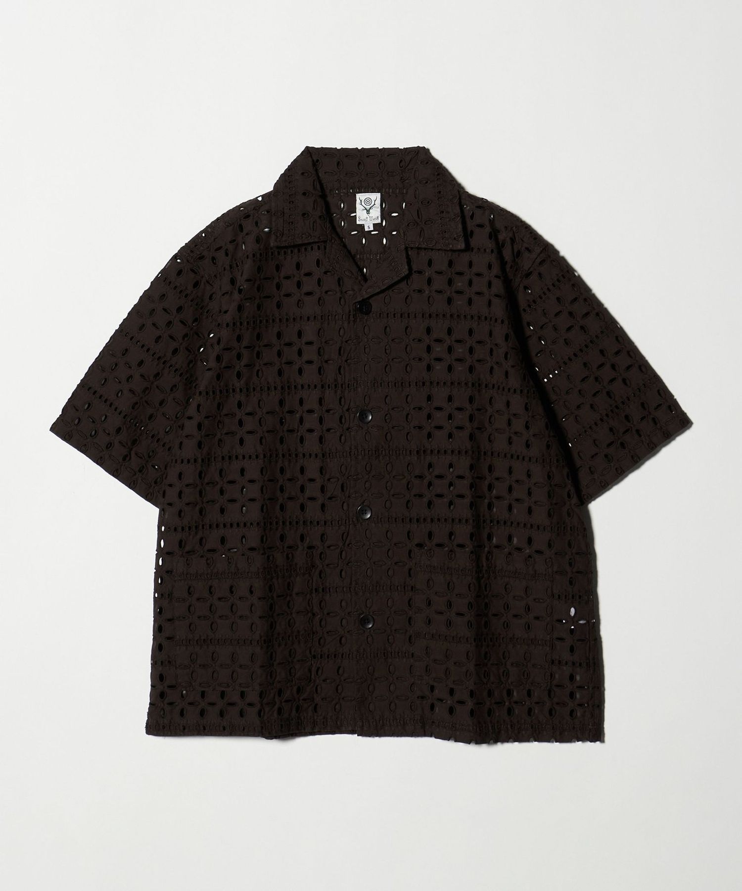 モノトン　monoton カケハナ　作家　黒　希少 South2 West8＞カバナ シャツ
