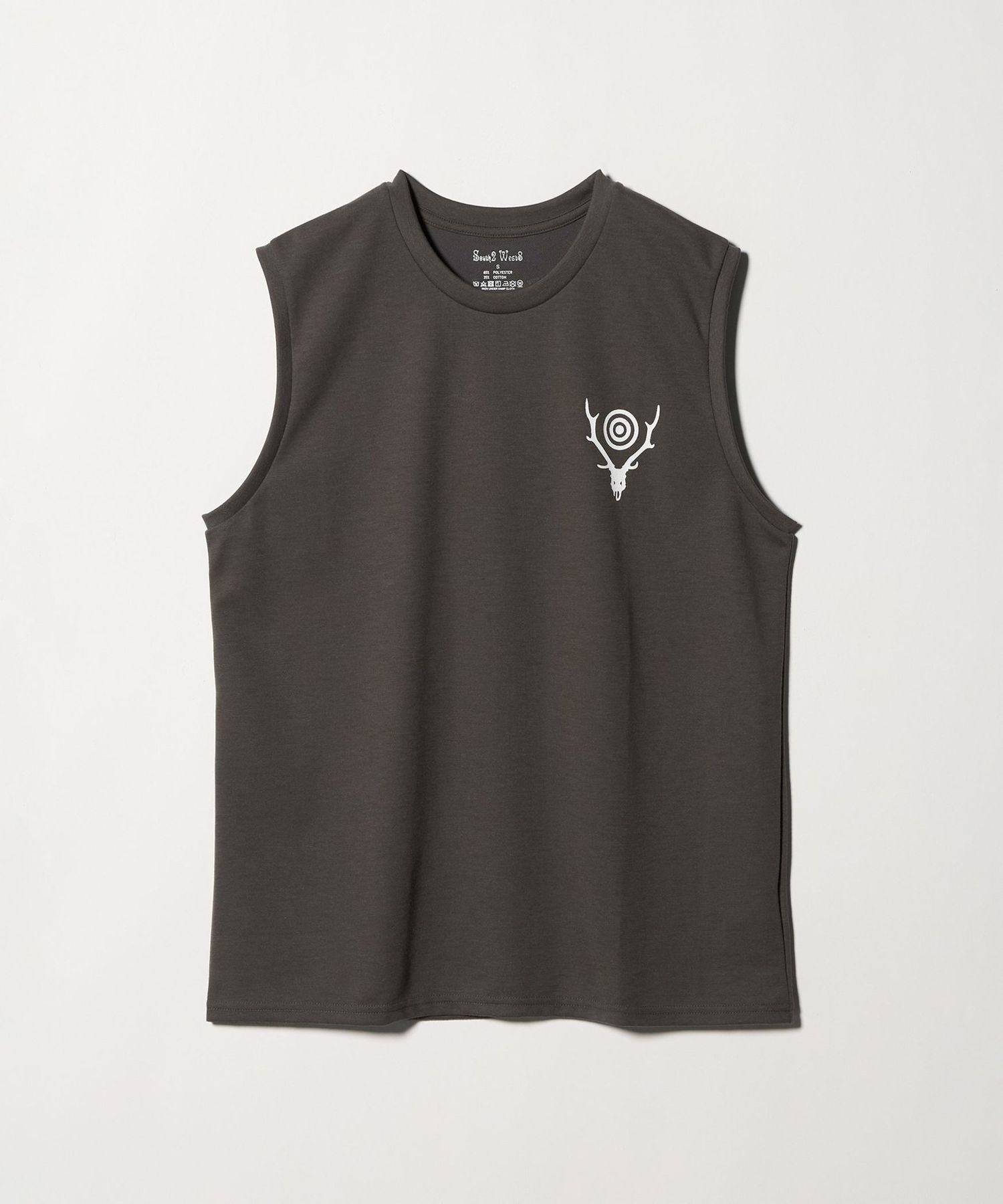 South2 West8＞スリーブレス クルーネック Tシャツ