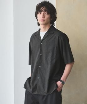 green label relaxing/TR 和紙 オープンカラー 半袖 シャツ/シャツ / ブラウス