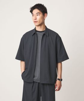 green label relaxing/【WEB限定】＜GLR or＞ジップ ショートスリーブ 半袖 シャツ ―吸水速乾―/シャツ / ブラウス