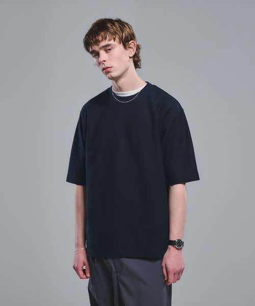 green label relaxing/GIZA ハニカム クルーネック 半袖 Tシャツ/Tシャツ / カットソー