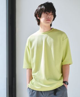 green label relaxing/GIZA ハニカム クルーネック 半袖 Tシャツ/Tシャツ / カットソー
