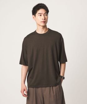 green label relaxing/FINE BASIC ハシゴ Super100’s ウール 半袖 Tシャツ/Tシャツ / カットソー
