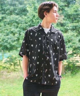 green label relaxing/DEYROLLE オープンカラー 半袖 シャツ/シャツ / ブラウス