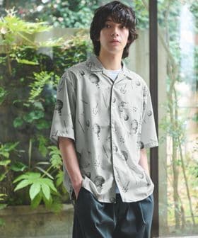 green label relaxing/DEYROLLE オープンカラー 半袖 シャツ/シャツ / ブラウス