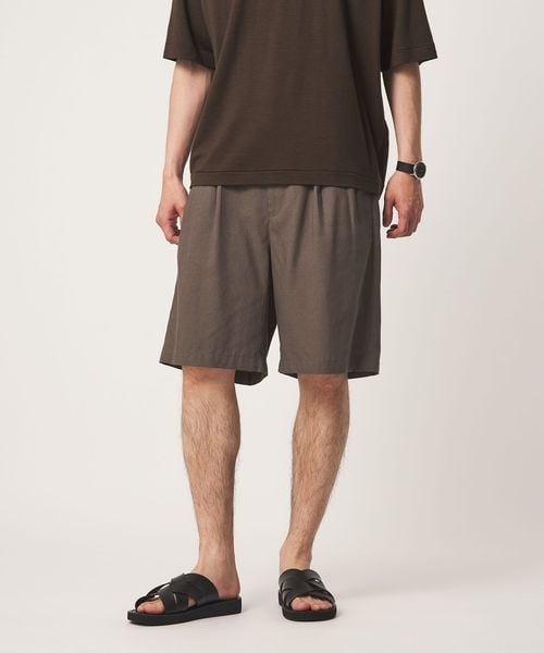 green label relaxing/TR 和紙 2プリーツ ショート パンツ ショーツ/ショート / ハーフパンツ