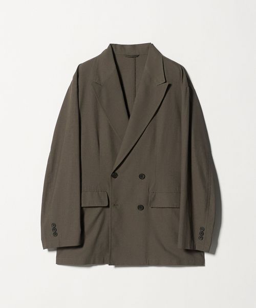 green label relaxing/TR 和紙 ダブルブレスト ブレザー ジャケット/セットアップ ジャケット