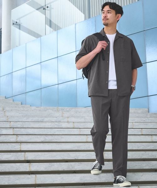 green label relaxing/【WEB限定】JUST fit トロピカル セットアップ シャツ＆スラックス ―2WAYストレッチ―/スーツ / セットアップ