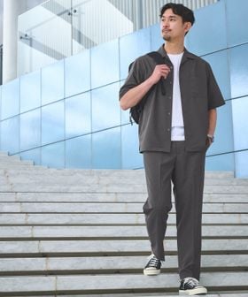 green label relaxing/【WEB限定】JUST fit トロピカル セットアップ シャツ＆スラックス ―2WAYストレッチ―/スーツ / セットアップ