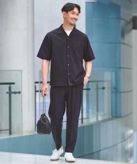 green label relaxing/【WEB限定】JUST fit トロピカル セットアップ シャツ＆スラックス ―2WAYストレッチ―/スーツ / セットアップ